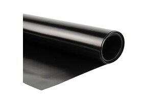 Staaltje - Pvc zeildoek 680gr Gitzwart 9005 - Vlamvertragend FR B1
