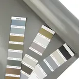 Pvc zeildoek - 650gr Stofgrijs 7037 Glans - per meter of rol