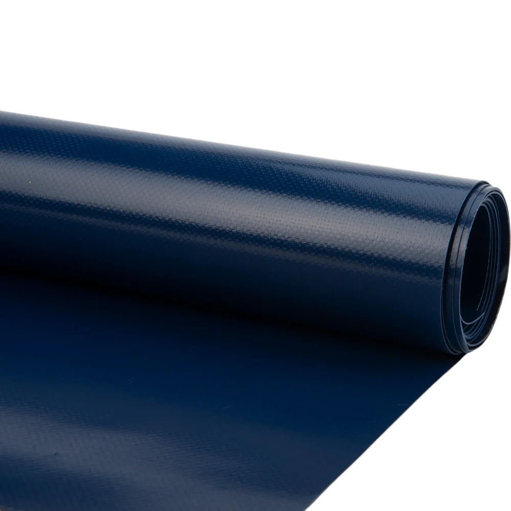 Pvc zeildoek - 650gr Kobaltblauw 5013 Glans - per meter of rol
