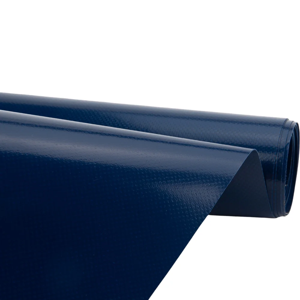 Pvc zeildoek - 650gr Kobaltblauw 5013 Glans - per meter of rol