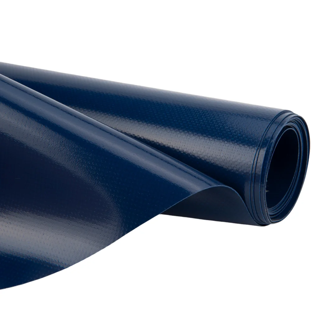 Pvc zeildoek - 650gr Kobaltblauw 5013 Glans - per meter of rol