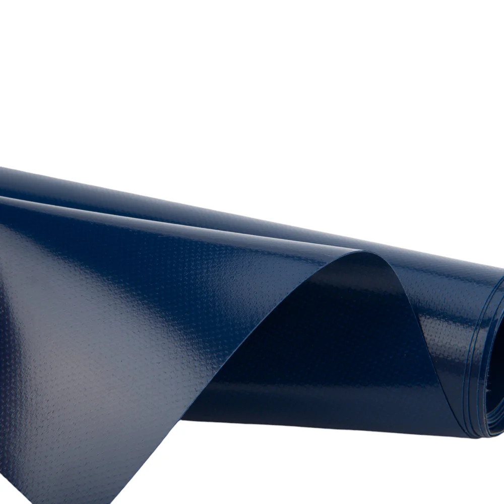 Pvc zeildoek - 650gr Kobaltblauw 5013 Glans - per meter of rol