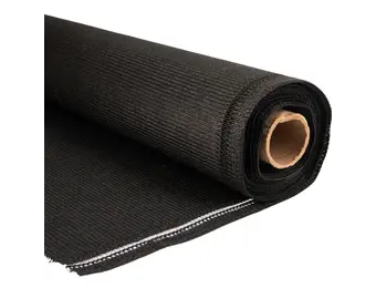 Winddoek op rol 150 cm zwart