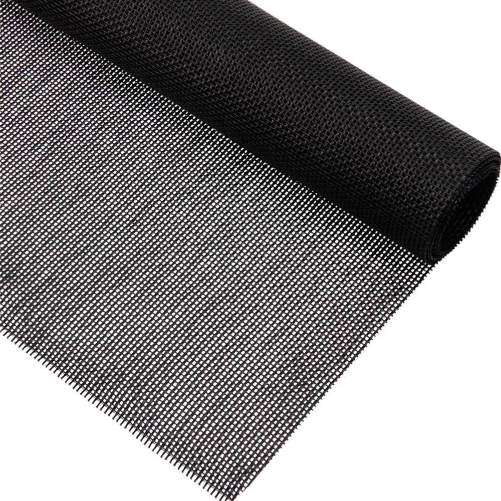 Pvc gaasdoek / meshdoek / gaasnet - 250gr Zwart - 75% windreductie - per meter