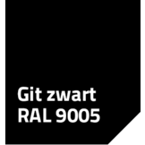 Pvc zeildoek - 900gr Panama Gitzwart 9005 vrachtwagenzeil - per meter