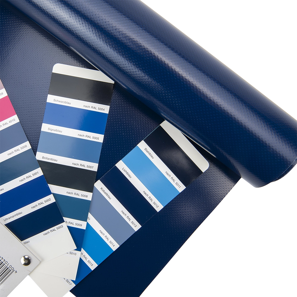 Pvc zeildoek - 900gr Panama Kobaltblauw 5013 vrachtwagenzeil - per meter