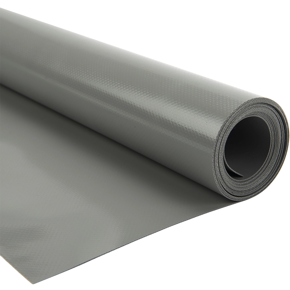 Pvc zeildoek - 900gr Panama Stofgrijs 7037 vrachtwagenzeil - per meter