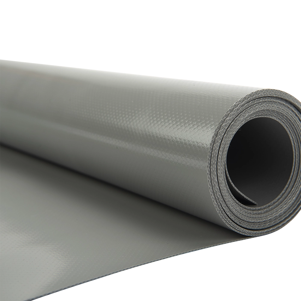 Pvc zeildoek - 900gr Panama Stofgrijs 7037 vrachtwagenzeil - per meter