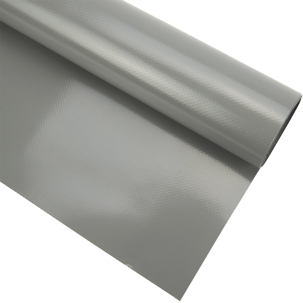 Pvc zeildoek - 900gr Panama Stofgrijs 7037 vrachtwagenzeil - per meter