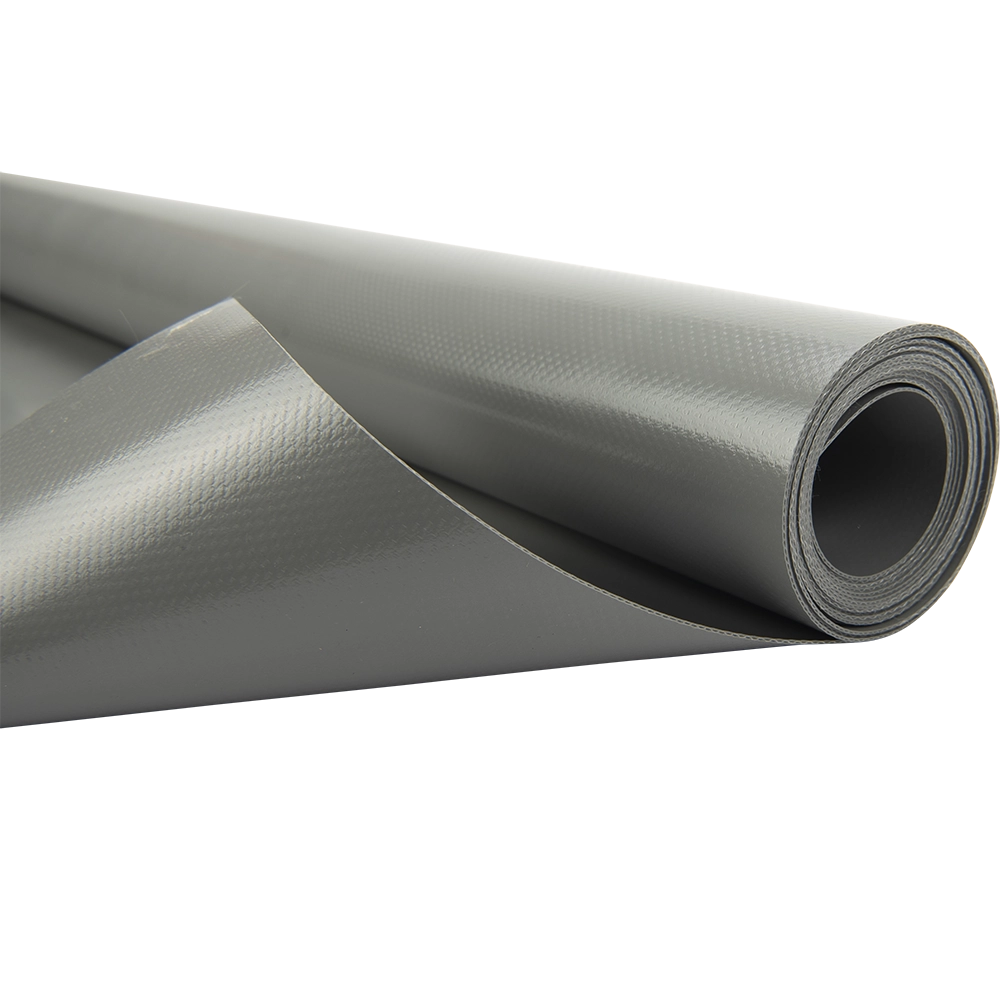 Pvc zeildoek - 900gr Panama Stofgrijs 7037 vrachtwagenzeil - per meter