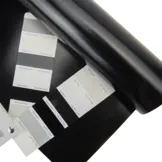 Pvc zeildoek - 900gr Panama Gitzwart 9005 vrachtwagenzeil - per meter