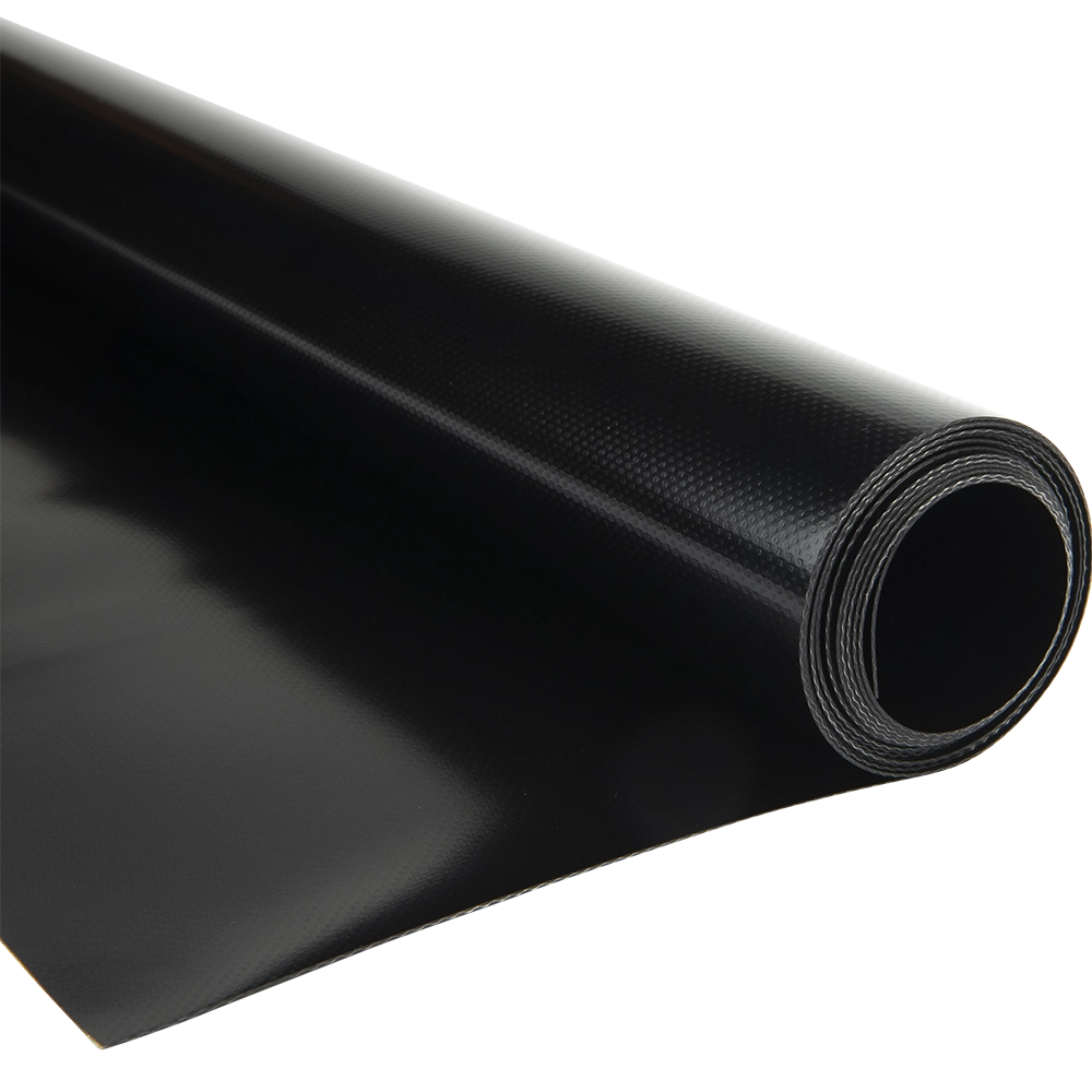 Pvc zeildoek - 900gr Panama Gitzwart 9005 vrachtwagenzeil - per meter