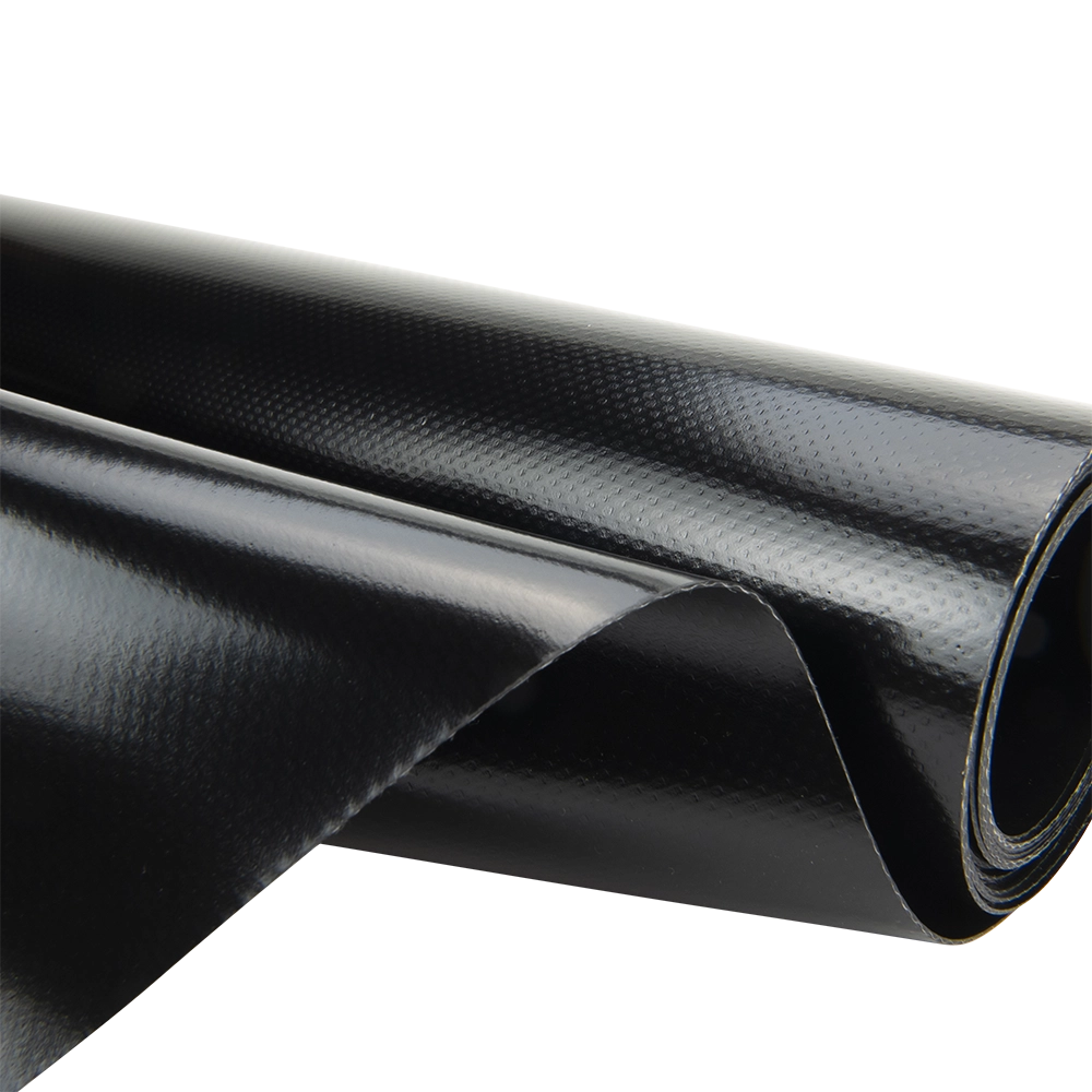 Pvc zeildoek - 900gr Panama Gitzwart 9005 vrachtwagenzeil - per meter