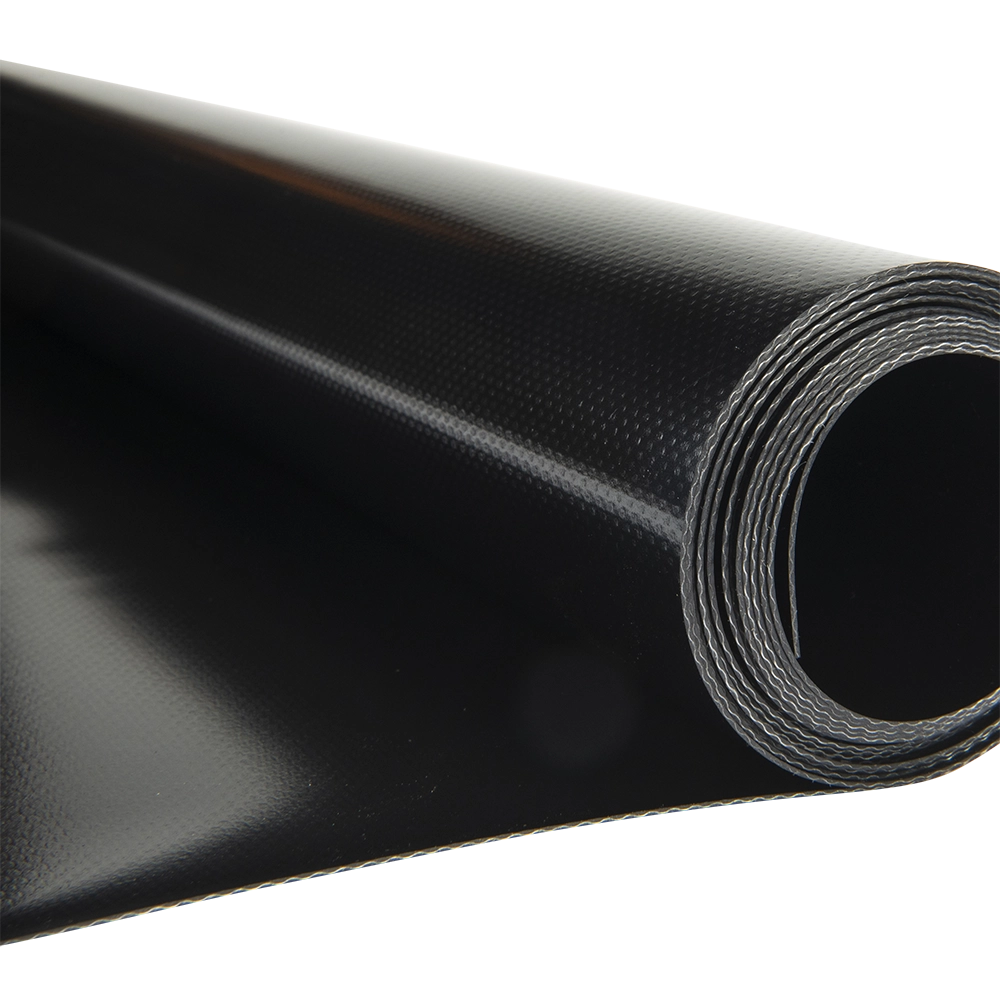 Pvc zeildoek - 900gr Panama Gitzwart 9005 vrachtwagenzeil - per meter