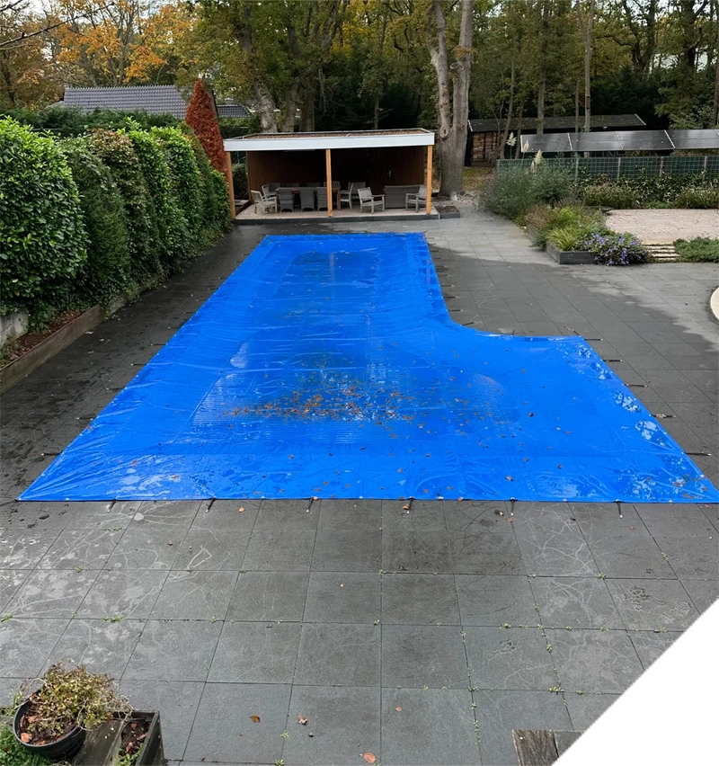 winterafdekking zwembadzeil pvc