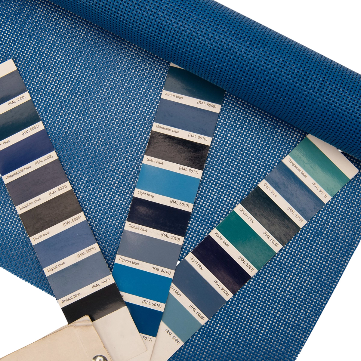 Gaasdoek / meshdoek - 250gr Blauw - 15% open - per meter