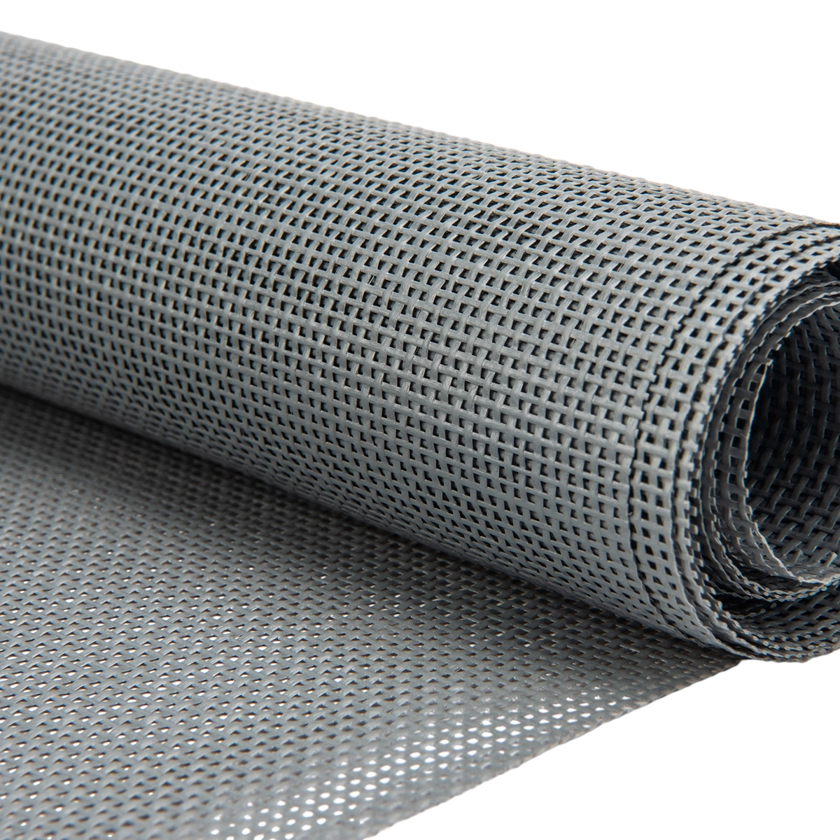 Pvc gaasdoek / meshdoek / gaasnet - 250gr Grijs - 85% windreductie - per meter