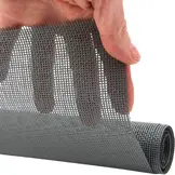 Pvc gaasdoek / meshdoek / gaasnet - 250gr Grijs - 85% windreductie - per meter