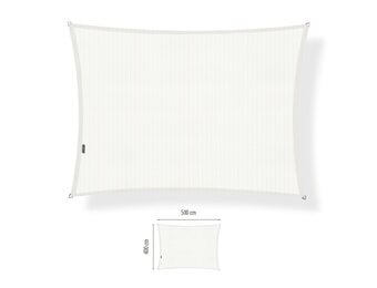 Schaduwdoek 4x5 rechthoek Arctic white