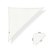 Schaduwdoek 5x5x7,1 driehoek 90 graden Artic White