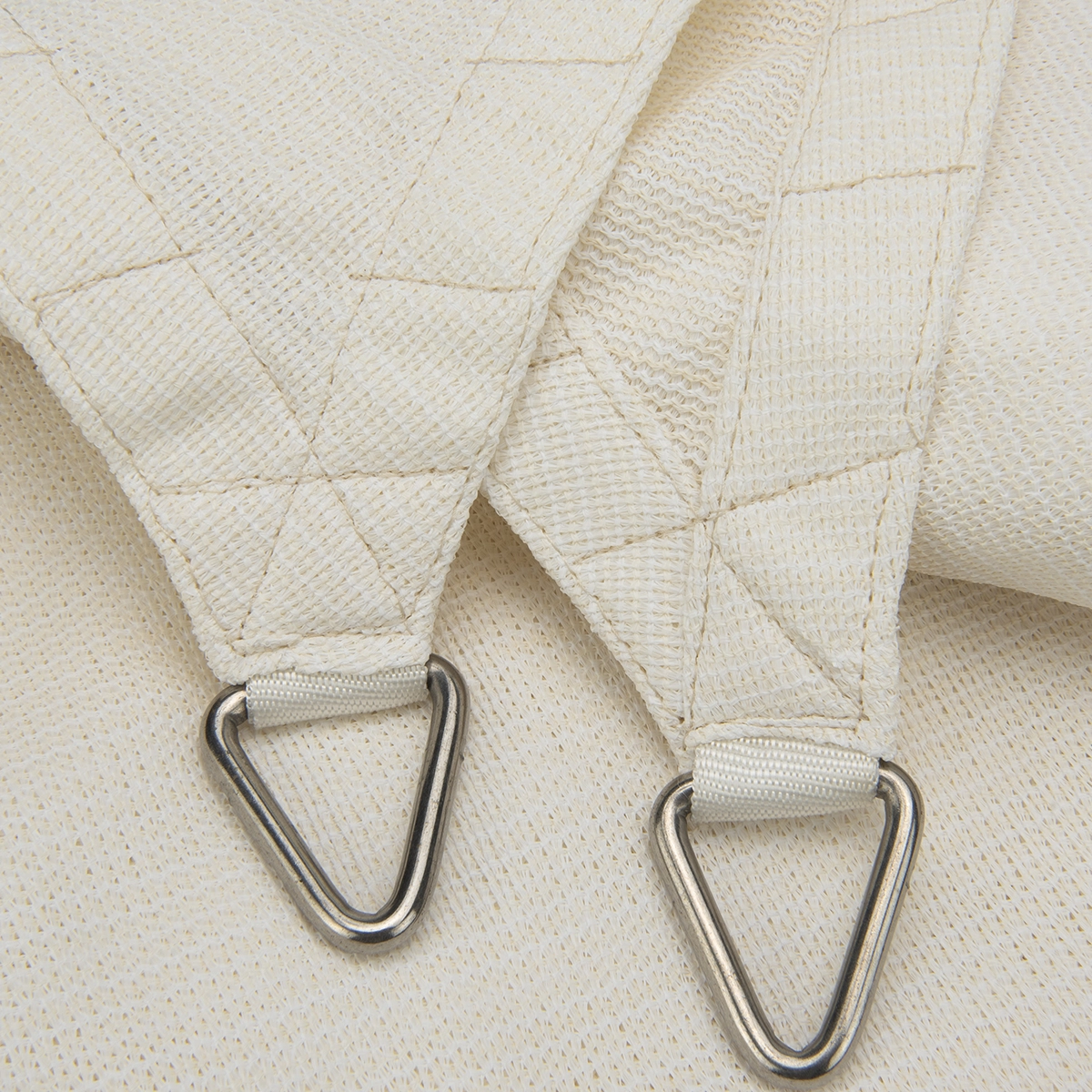 Schaduwdoek 5x5x7,1 driehoek 90 graden Artic White