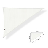 Schaduwdoek 4x5x6,4  driehoek 90 graden Artic White