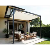 Schaduwdoek 3x4x5 driehoek 90 graden Artic White