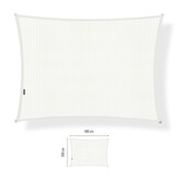 Schaduwdoek 3x4 rechthoek Arctic white