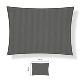 Schaduwdoek 4x5 rechthoek Cool grey