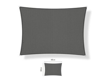 Schaduwdoek 3x4 rechthoek Cool grey