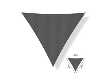 Schaduwdoek 4x4x4 driehoek gelijkzijdig Cool grey
