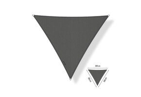 Schaduwdoek 3x3x3 driehoek gelijkzijdig Cool grey