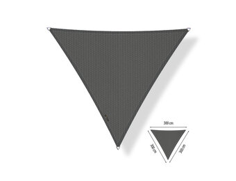 Schaduwdoek 3x3x3 driehoek gelijkzijdig Cool grey