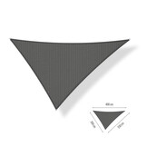 Schaduwdoek 3,5x4x4,5 driehoek ongelijk Cool grey