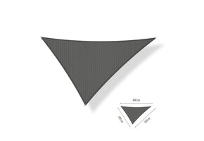 Schaduwdoek 3,5x4x4,5 driehoek ongelijk Cool grey
