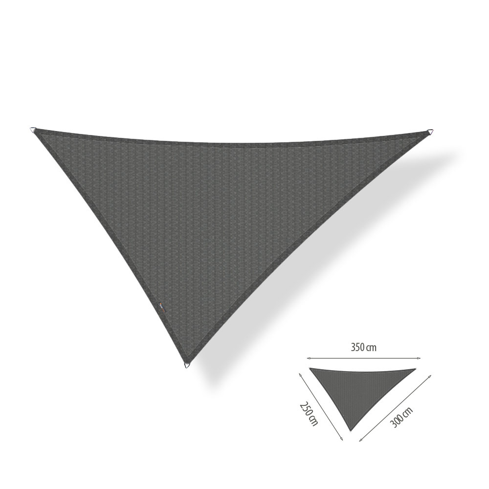 Schaduwdoek 2,5x3x3,5 driehoek ongelijk Cool grey
