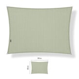 Schaduwdoek 4x5 rechthoek Moonstone green