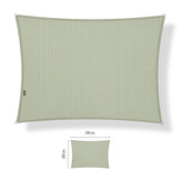 Schaduwdoek 2x3 rechthoek Moonstone green