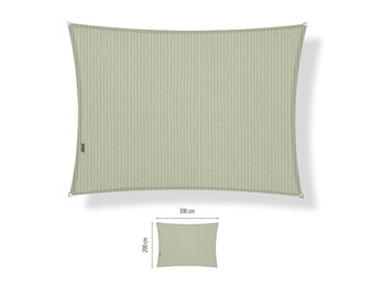 Schaduwdoek 2x3 rechthoek Moonstone green