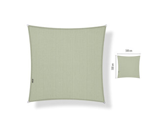 Schaduwdoek 5x5 vierkant Moonstone green