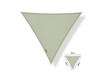 Schaduwdoek 4x4x4 driehoek gelijkzijdig Moonstone Green