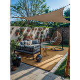 Schaduwdoek 2x4 rechthoek Sahara sand