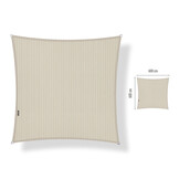 Schaduwdoek vierkant 6x6 Sahara sand