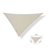 Schaduwdoek driehoek ongelijkzijdig 3x3,5x4 Sahara sand