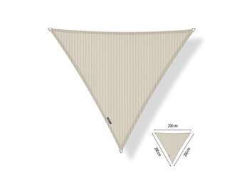 Schaduwdoek 2x2x2 driehoek gelijkzijdig Sahara sand