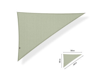 Schaduwdoek 4x5x6,4 driehoek 90 graden Moonstone green