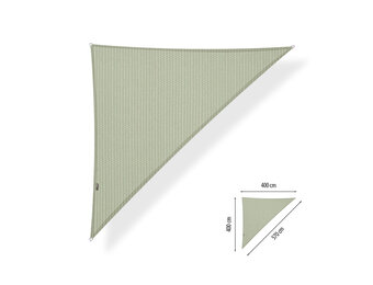 Schaduwdoek 4x4x5,7 driehoek 90 graden Moonstone green