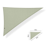 Schaduwdoek driehoek 90 graden 3x4x5 Moonstone green