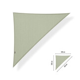 Schaduwdoek driehoek 90 graden 3x3x4,2 Moonstone green