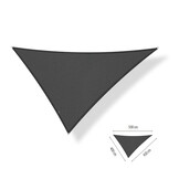 Schaduwdoek driehoek ongelijkzijdig 4x4,5x5 Carbon grey